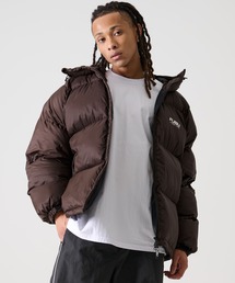 FUBU（ フブ）の「FUBU フブ ブランド ロゴ プリント 長袖 ナイロン フード付き 中綿 ジャケット ジャンパー（ダウンジャケット/コート）」