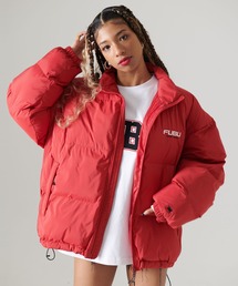 FUBU フブ ブランド ロゴ プリント 長袖 ナイロン フード付き 中綿 ジャケット ジャンパー