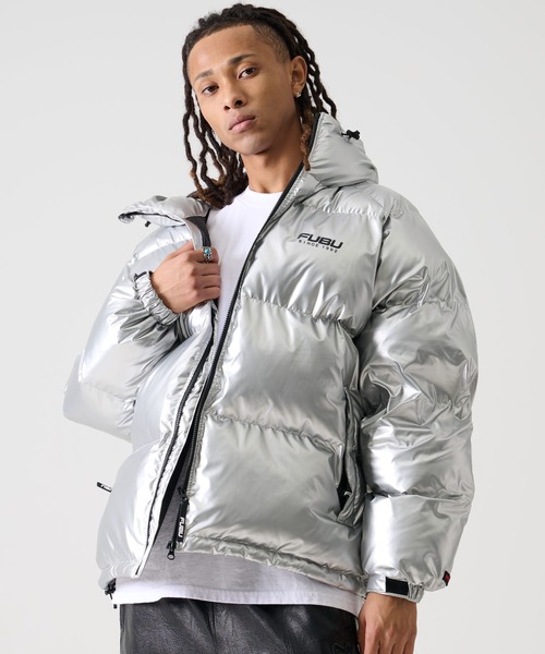   ダウンジャケット シルバー セール】光沢 中綿 ジャケット（ダウンジャケット/コート）｜BLANC