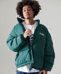FUBU フブ ブランド ロゴ プリント 長袖 ナイロン フード付き 中綿 ジャケット ジャンパー