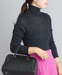 SHIPS | 〈手洗い可能〉ウールリブ丸胴タートルネック(ニット/セーター)
