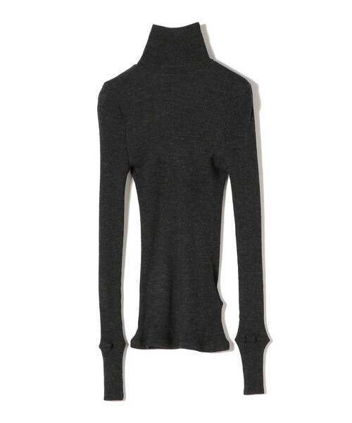 SHIPS（シップス）の「〈手洗い可能〉ウールリブ丸胴タートルネック（ニット/セーター・レディース・ライトブルー/ダークグレー/オフホワイト/ブラウン・ONE SIZE）」の9枚目の写真