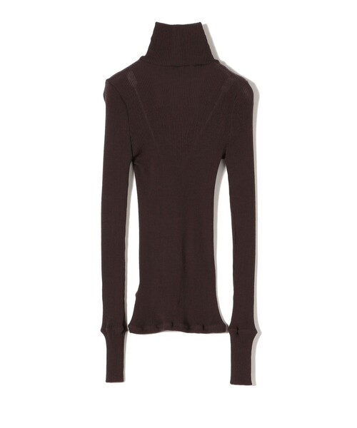 SHIPS（シップス）の「〈手洗い可能〉ウールリブ丸胴タートルネック（ニット/セーター・レディース・ライトブルー/ダークグレー/オフホワイト/ブラウン・ONE SIZE）」の8枚目の写真