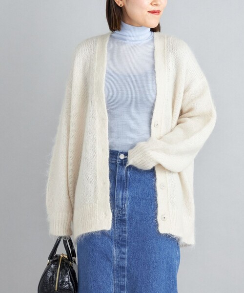 SHIPS（シップス）の「〈手洗い可能〉ウールリブ丸胴タートルネック（ニット/セーター・レディース・ライトブルー/ダークグレー/オフホワイト/ブラウン・ONE SIZE）」の20枚目の写真