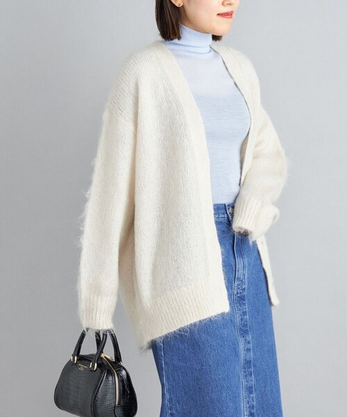 SHIPS（シップス）の「〈手洗い可能〉ウールリブ丸胴タートルネック（ニット/セーター・レディース・ライトブルー/ダークグレー/オフホワイト/ブラウン・ONE SIZE）」の19枚目の写真