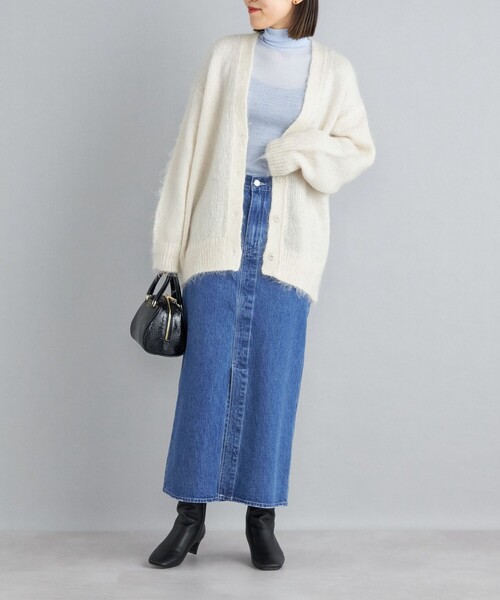 SHIPS（シップス）の「〈手洗い可能〉ウールリブ丸胴タートルネック（ニット/セーター・レディース・ライトブルー/ダークグレー/オフホワイト/ブラウン・ONE SIZE）」の14枚目の写真