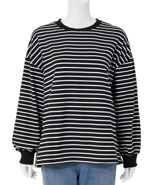 fifth(フィフス)の「ストレッチボーダープルオーバー(Tシャツ/カットソー・レディース・ホワイト/ブラック・M)」の12枚目の写真