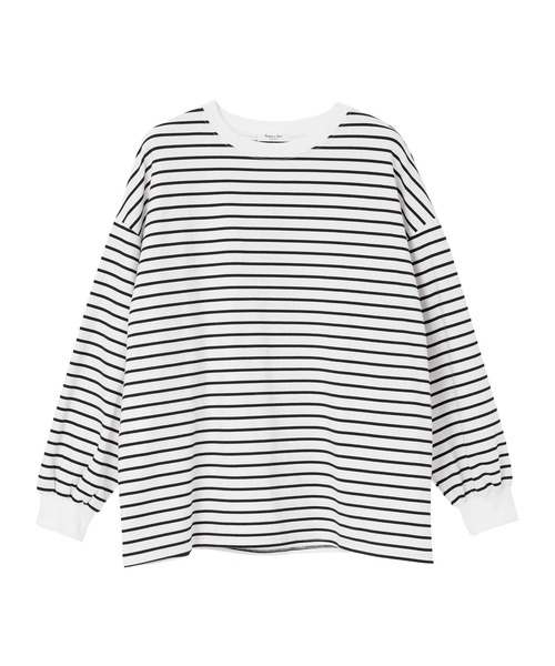 fifth(フィフス)の「ストレッチボーダープルオーバー(Tシャツ/カットソー・レディース・ホワイト/ブラック・M)」の13枚目の写真