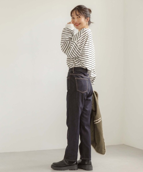 fifth(フィフス)の「ストレッチボーダープルオーバー(Tシャツ/カットソー・レディース・ホワイト/ブラック・M)」の22枚目の写真