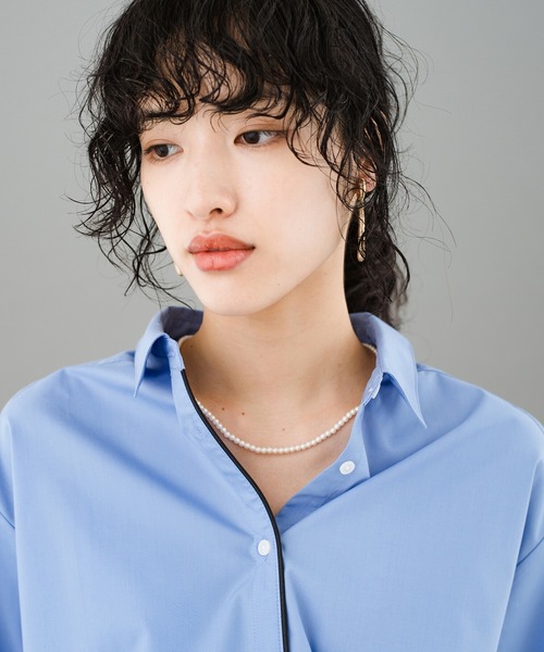 haco!(ハコ)の「光の反射いただきます!首への負担はノーセンキュー TPOに合わせて大小パールを使い分けられるネックレス2本セット(ネックレス・レディース・ホワイト・ONE SIZE)」の2枚目の写真