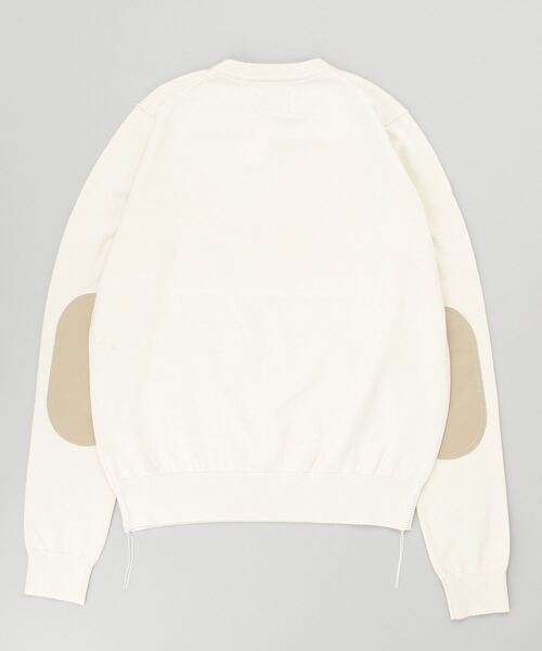 DROIT BELLO（ドロイトベロ）の「DROIT BELLO(ドロイトベロ) フェイクレザーエルボーパッチニット（ニット/セーター・レディース・アイボリー/ブラック・38）」の12枚目の写真