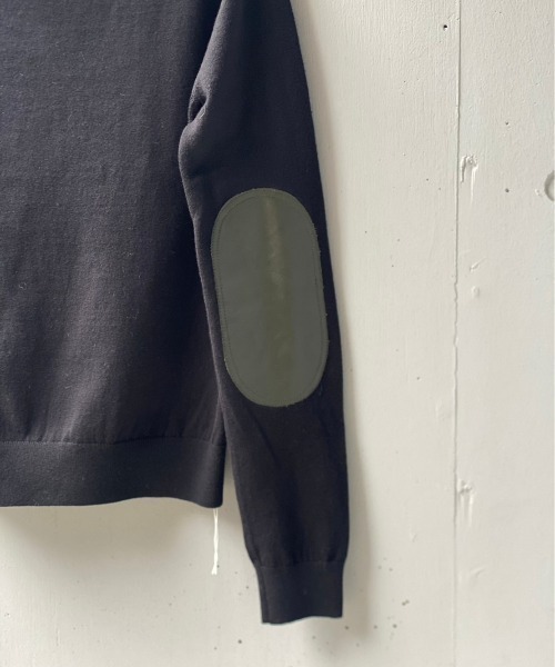 DROIT BELLO（ドロイトベロ）の「DROIT BELLO(ドロイトベロ) フェイクレザーエルボーパッチニット（ニット/セーター・レディース・アイボリー/ブラック・38）」の10枚目の写真