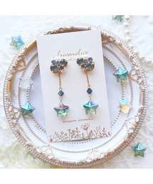 【Arivenalice】夜空の星　ビジュー　ピアス(MA)