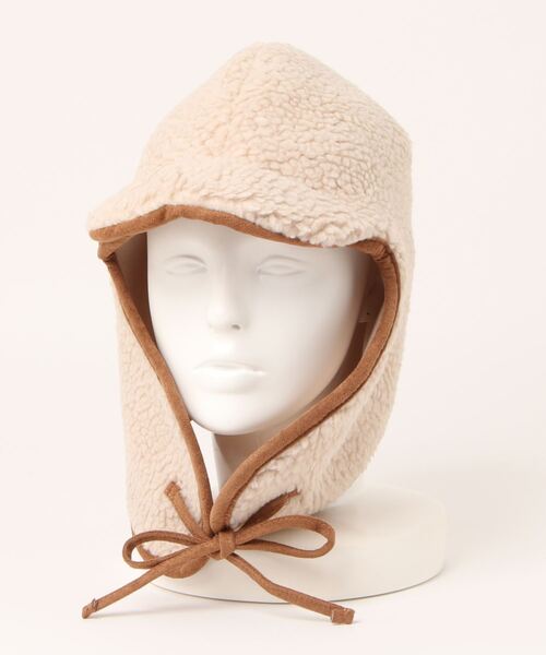 nemne store(ネンネストア)の「【nemne】ボアフライトキャップ(キャップ・レディース・ブラック/ベージュ・フリー)」の16枚目の写真
