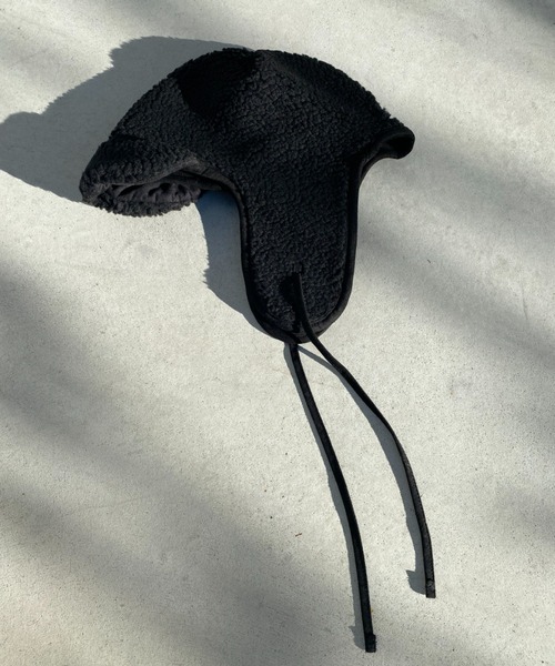 nemne store(ネンネストア)の「【nemne】ボアフライトキャップ(キャップ・レディース・ブラック/ベージュ・フリー)」の8枚目の写真