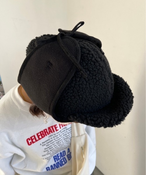 nemne store(ネンネストア)の「【nemne】ボアフライトキャップ(キャップ・レディース・ブラック/ベージュ・フリー)」の18枚目の写真