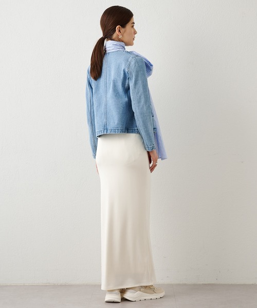 デニムクルーネックジャケット（デニムジャケット）｜Whim Gazette