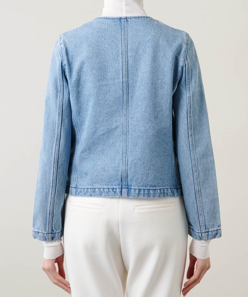 デニムクルーネックジャケット（デニムジャケット）｜Whim Gazette