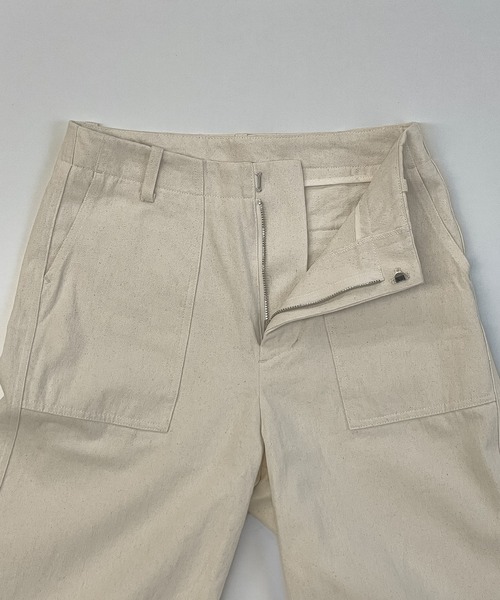 RED CHOP WORKS(レッドチョップワークス)の「RED CHOP WORKS(レッドチョップワークス) コットンワークストレートパンツ(その他パンツ・レディース・キナリ/ネイビー・34/36/38)」の15枚目の写真