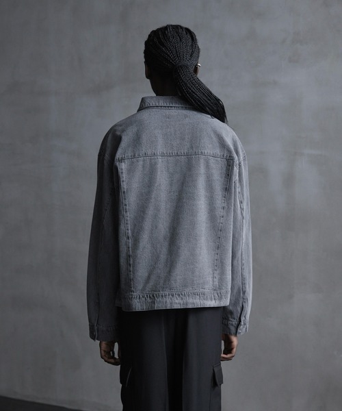 CALLNE】Fly Front Denim Short Jacket/比翼 デニム ショート