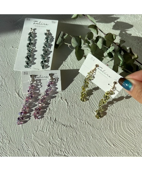 tone(トーン)の「【Felice】チェコビーズつぶつぶearring(MA)(イヤリング・レディース・ゴールド/シルバー系その他・FREE)」の3枚目の写真