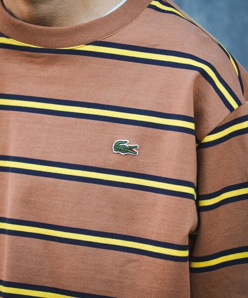 LACOSTE（ラコステ）の「LACOSTE for BEAMS / 別注 ボーダー ロングスリーブ Tシャツ（Tシャツ/カットソー・メンズ・ホワイト系その他/ブラウン系その他/ネイビー系・3/4/1/2/5）」の8枚目の写真