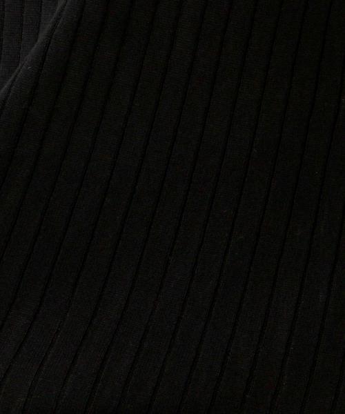 UNITED ARROWS（ユナイテッドアローズ）の「UAB CTN ワイドリブ Vネックニット ◆（ニット/セーター・レディース・オフホワイト/ブラック/ライトブルー・フリー）」の10枚目の写真