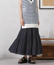 NANO universe | LB.03/シャーリングギャザーティアードスカート(スカート)