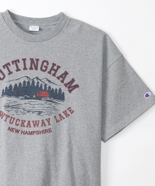 Champion（チャンピオン）の「CHAMPION/チャンピオン ヘビーウェイト/ルーズフィット グラフィックプリント 半袖Tシャツ C3-X308（Tシャツ/カットソー・メンズ・グレー/ホワイト/ネイビー・M/XL/L）」の14枚目の写真