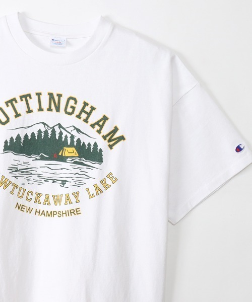 Champion（チャンピオン）の「CHAMPION/チャンピオン ヘビーウェイト/ルーズフィット グラフィックプリント 半袖Tシャツ C3-X308（Tシャツ/カットソー・メンズ・グレー/ホワイト/ネイビー・M/XL/L）」の15枚目の写真