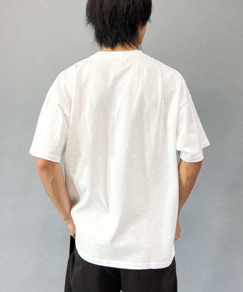 Champion（チャンピオン）の「CHAMPION/チャンピオン ヘビーウェイト/ルーズフィット グラフィックプリント 半袖Tシャツ C3-X308（Tシャツ/カットソー・メンズ・グレー/ホワイト/ネイビー・M/XL/L）」の5枚目の写真