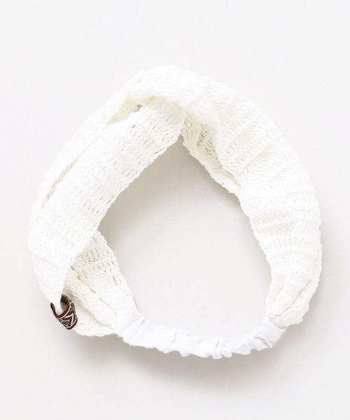 チャイハネ（チャイハネ）の「【チャイハネ】ペパナツイストヘアバンド（ヘアバンド・レディース・カーキ/ブラック/ホワイト/マスタード/ワイン・FREE）」の2枚目の写真