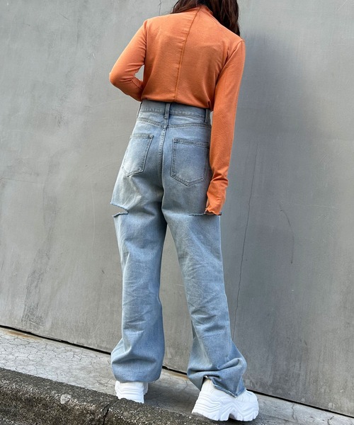 INGNI(イング)の「ハイネックメロウカットトップス(その他トップス・レディース・ブラック/ライトブルー/オフホワイト/オレンジ・M)」の22枚目の写真