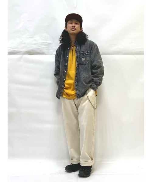 （What it isNt）ART BY MARKGONZALES（ワットイットイズント）の「【(What it isNt)】コットンデニムシャツ（シャツ/ブラウス・メンズ・ブラック/ダークインディゴブルー・XL/M/L）」の16枚目の写真