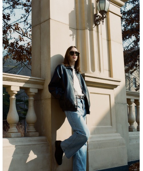 V2（ブイツー）の「【UNISEX】V2／8008シングルビーガンレザージャケット 2191888（ライダースジャケット・メンズ・ブラック・MEDIUM/LARGE）」の8枚目の写真