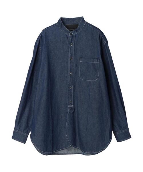 CRAFT STANDARD BOUTIQUE(クラフトスタンダードブティック)の「デニムバンドカラーシャツ(シャツ/ブラウス・メンズ・ライトインディゴブルー/ダークインディゴブルー・M/L)」の17枚目の写真