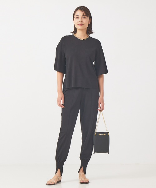 qualite（カリテ）の「レーヨンストレッチフレアスリーブニット（ニット/セーター・レディース・イエロー/ホワイト/ブラック・フリー）」の14枚目の写真