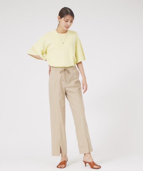 qualite（カリテ）の「レーヨンストレッチフレアスリーブニット（ニット/セーター・レディース・イエロー/ホワイト/ブラック・フリー）」の10枚目の写真