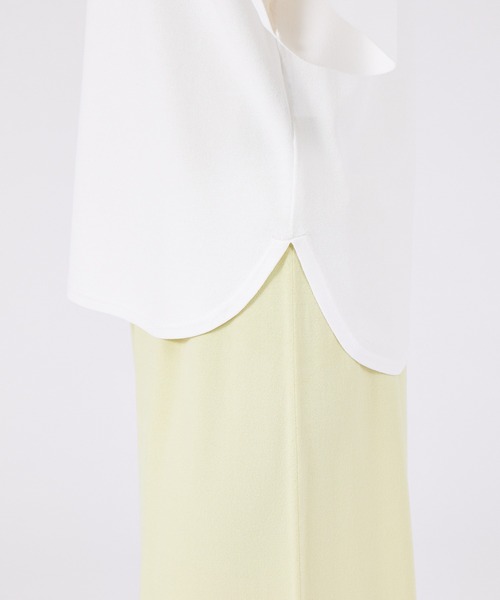 qualite（カリテ）の「レーヨンストレッチフレアスリーブニット（ニット/セーター・レディース・イエロー/ホワイト/ブラック・フリー）」の15枚目の写真