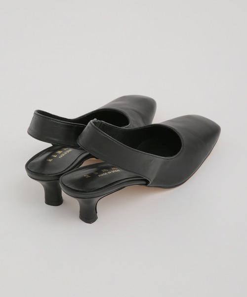 REMME（レメ）の「REMME/スクエアトゥバックストラップパンプス（パンプス・レディース・ブラック/ダークブラウン・36/37/38）」の10枚目の写真