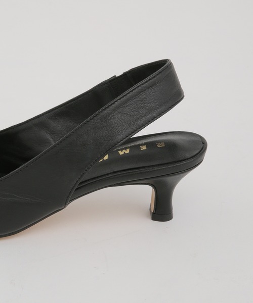 REMME（レメ）の「REMME/スクエアトゥバックストラップパンプス（パンプス・レディース・ブラック/ダークブラウン・36/37/38）」の9枚目の写真