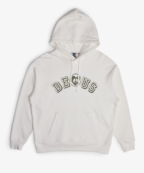DEUS EX MACHINA（デウスエクスマキナ）の「ACTIVE LISTENING HOODIE（パーカー・メンズ・オフホワイト/ブルー・LARGE/MEDIUM/SMALL）」の15枚目の写真