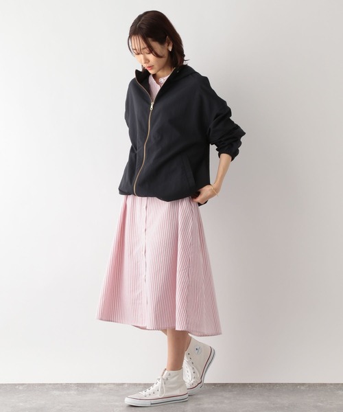 GLOBAL WORK（グローバルワーク）の「エアかるボリュームマンパ/163792（マウンテンパーカー・レディース・ライトベージュ/ピンク/ダークネイビー・FREE）」の22枚目の写真