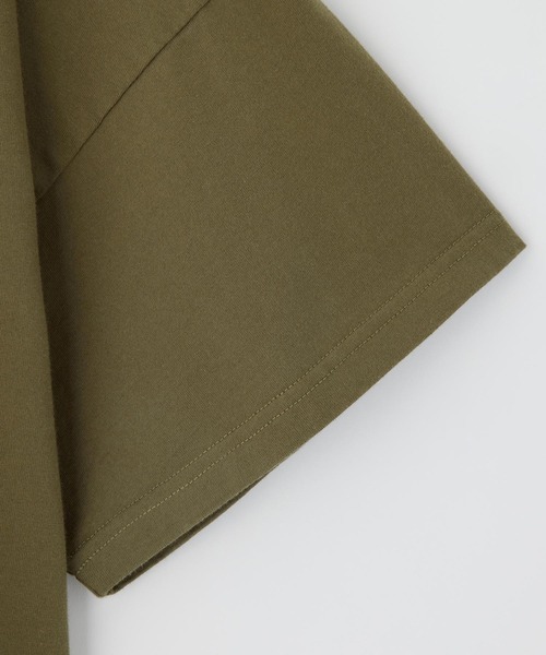 X-girl（エックスガール）の「BOX LOGO S/S WIDE TEE（Tシャツ/カットソー・レディース・ブラック/オリーブ/ホワイト・S/M）」の7枚目の写真