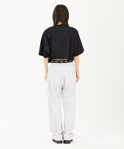X-girl（エックスガール）の「BOX LOGO S/S WIDE TEE（Tシャツ/カットソー・レディース・ブラック/オリーブ/ホワイト・S/M）」の15枚目の写真
