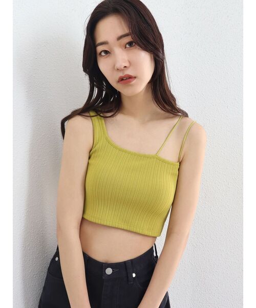 EMODA（エモダ）の「ボックスデザインタンクトップ（タンクトップ・レディース・ホワイト/ブラック/イエロー・FREE）」の10枚目の写真