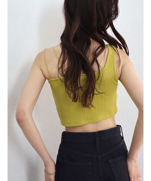EMODA（エモダ）の「ボックスデザインタンクトップ（タンクトップ・レディース・ホワイト/ブラック/イエロー・FREE）」の6枚目の写真