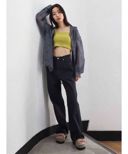 EMODA（エモダ）の「ボックスデザインタンクトップ（タンクトップ・レディース・ホワイト/ブラック/イエロー・FREE）」の14枚目の写真