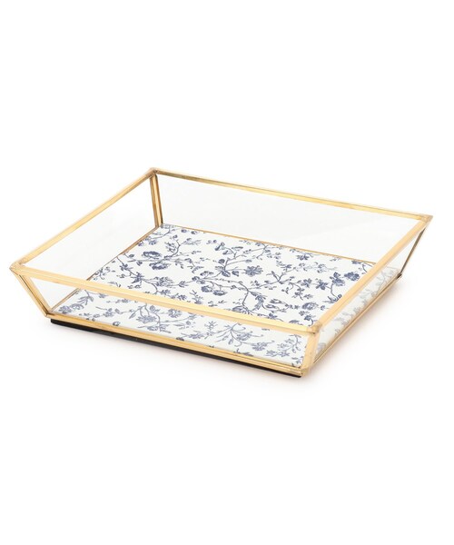 ローラアシュレイ ミラートレイ/ゴールド新品