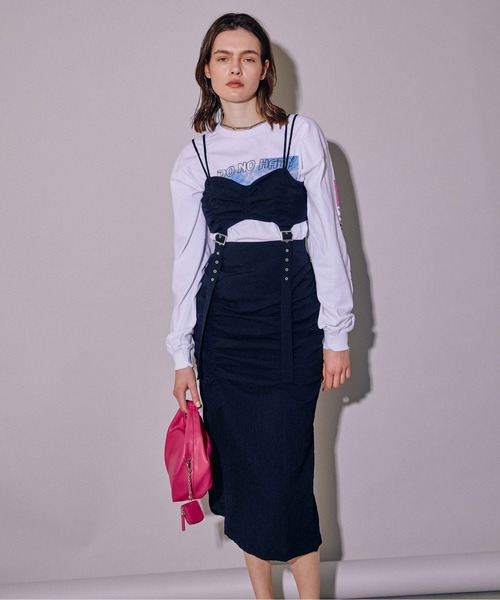 MAISON SPECIAL(メゾンスペシャル)の「SELENAHELIOS/セレナヘリオス PEACEFUL Long Sleeve【MAISON SPECIAL/メゾンスペシャル】(Tシャツ/カットソー・レディース・グレー/ホワイト・FREE)」の9枚目の写真